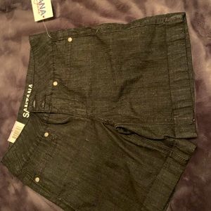 NWT Santana Denim Black Shorts